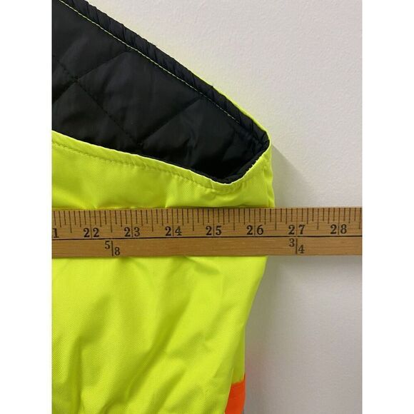 Tough Duck S79821 3X Hi-Vis Safety Insulated Overalls Florescent Yellow - Picture 15 of 16